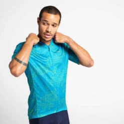 MAILLOT VELO ROUTE MANCHES COURTES ETE HOMME - RC100 TURQUOISE 14 MAILLOT VELO ROUTE MANCHES COURTES ETE HOMME - RC100 TURQUOISE -ProSportif Boutique maillot velo route manches courtes ete homme rc100 turquoise 5