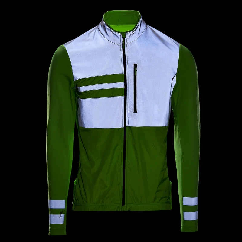 MAILLOT VELO ROUTE MANCHES LONGUES MI-SAISON HOMME - RC500 VISIBLE EN1150 4 MAILLOT VELO ROUTE MANCHES LONGUES MI-SAISON HOMME - RC500 VISIBLE EN1150 – Image 2