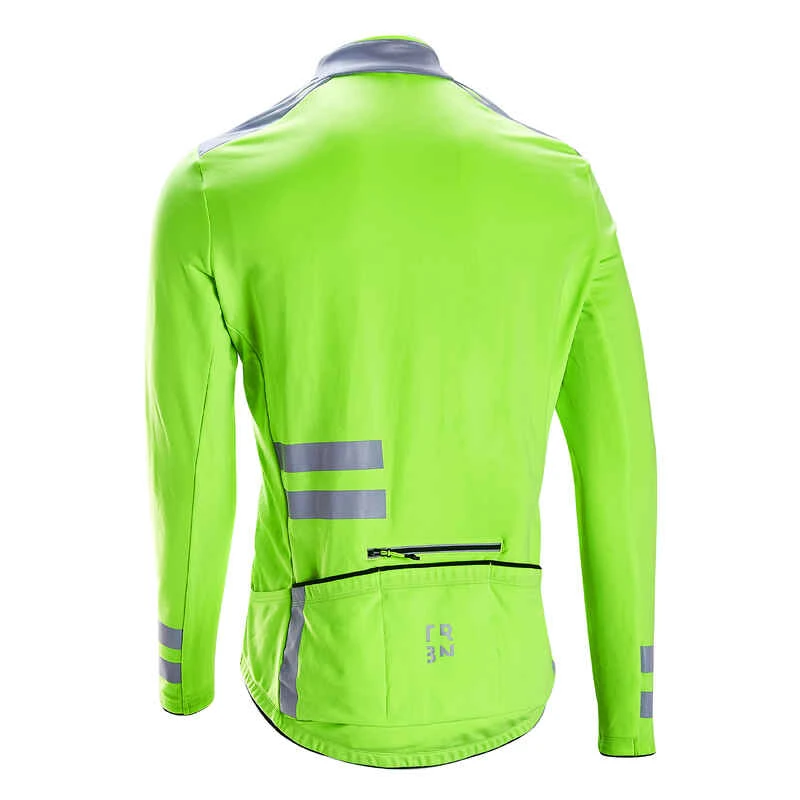 MAILLOT VELO ROUTE MANCHES LONGUES MI-SAISON HOMME - RC500 VISIBLE EN1150 5 MAILLOT VELO ROUTE MANCHES LONGUES MI-SAISON HOMME - RC500 VISIBLE EN1150 – Image 3