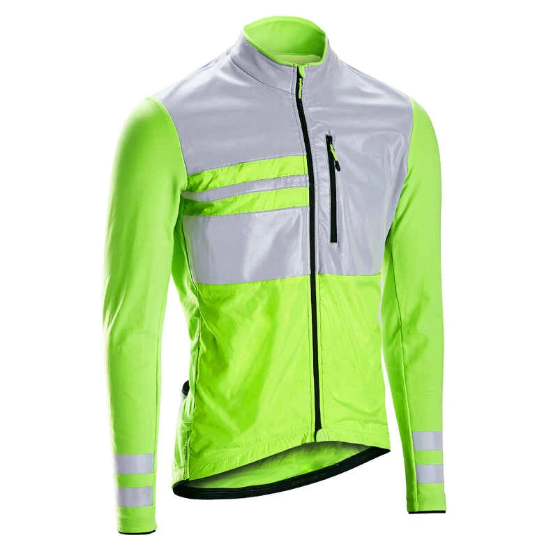 MAILLOT VELO ROUTE MANCHES LONGUES MI-SAISON HOMME - RC500 VISIBLE EN1150 3 MAILLOT VELO ROUTE MANCHES LONGUES MI-SAISON HOMME - RC500 VISIBLE EN1150
