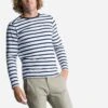 Tribord Marinière Homme Manches Longues Sailing 100 Blanc Bleu -ProSportif Boutique mariniere homme manches longues sailing 100 blanc bleu