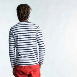 Tribord Marinière Homme Manches Longues Sailing 100 Blanc Bleu -ProSportif Boutique mariniere homme manches longues sailing 100 blanc bleu 6