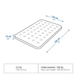 Quechua MATELAS GONFLABLE DE CAMPING - AIR BASIC 120 CM - 2 PERSONNES 12 Quechua MATELAS GONFLABLE DE CAMPING - AIR BASIC 120 CM - 2 PERSONNES -ProSportif Boutique matelas gonflable de camping air basic 120 cm 2 personnes 2