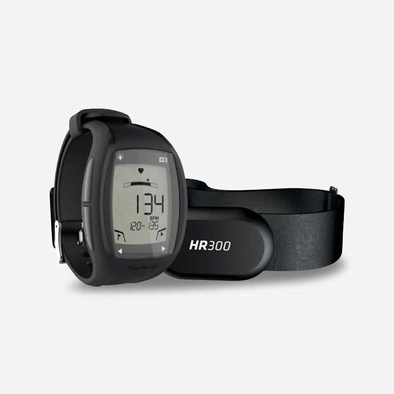 Kalenji Montre Running Cardio - HR300 Noire Grise 3 Kalenji Montre Running Cardio - HR300 Noire Grise