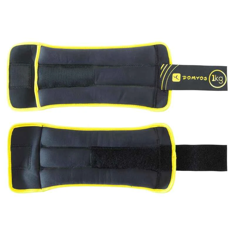 PAIRE D'HALTÈRES SOUPLES FITNESS 2*1 Kg - JAUNE 4 PAIRE D'HALTÈRES SOUPLES FITNESS 2*1 Kg - JAUNE – Image 2