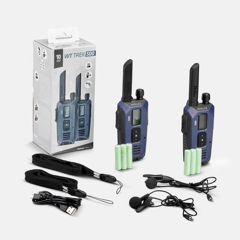PAIRE DE TALKIE-WALKIES RECHARGEABLES USB - WT 500 - 10km 6 PAIRE DE TALKIE-WALKIES RECHARGEABLES USB - WT 500 - 10km – Image 4