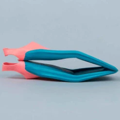 Palmes De Natation Tonifins 500 Bleu Corail -ProSportif Boutique palmes de natation longues tonifins bleu corail 2