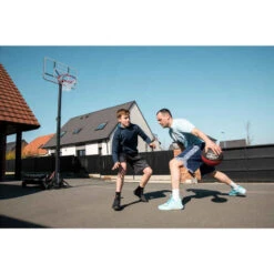 Panier De Basket Pliable Sur Roue Réglable De 2,40m à 3,05m - B500 Easy Box -ProSportif Boutique panier de basket enfantslashadulte b500 240m a 305m se regle et se range en 1mn 5