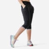 Kalenji Pantacourt Running Femme - Dry Noir -ProSportif Boutique pantacourt jogging femme run dry noir 2