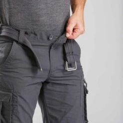 Pantalon Cargo De Trek Voyage - TRAVEL 100 Gris Homme -ProSportif Boutique pantalon cargo de trek voyage travel 100 gris homme 5