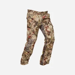 PANTALON CHASSE 100 RESPIRANT SILENCIEUX COTON CAMOUFLAGE FORET -ProSportif Boutique pantalon chasse respirant 100 camouflage foret 3