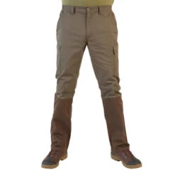 Pantalon Chasse Résistant Homme - Steppe 320 Vert Et Marron -ProSportif Boutique pantalon chasse steppe 320 1