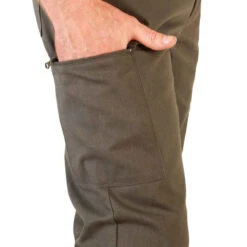 Pantalon Chasse Résistant Homme - Steppe 320 Vert Et Marron -ProSportif Boutique pantalon chasse steppe 320 11