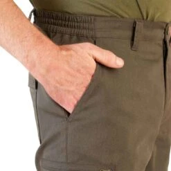 Pantalon Chasse Résistant Homme - Steppe 320 Vert Et Marron -ProSportif Boutique pantalon chasse steppe 320 9
