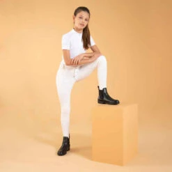 Pantalon De Concours équitation Enfant 100 Blanc