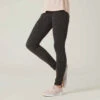 Pantalon Jogging Slim Fitness Femme - 520 Gris Chiné -ProSportif Boutique pantalon de jogging 520 femme gris