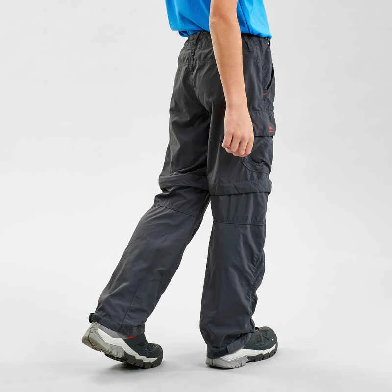 Quechua Pantalon De Randonnée Modulable Enfant MH500 Noir 7-15 Ans 6 Quechua Pantalon De Randonnée Modulable Enfant MH500 Noir 7-15 Ans – Image 4