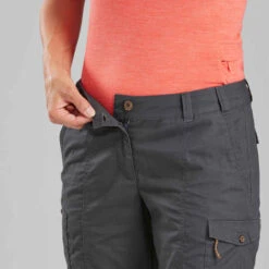 Pantalon De Trek Voyage - TRAVEL 100 Gris Femme -ProSportif Boutique pantalon de trek voyage travel 100 kaki femme 6