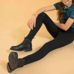 Pantalon équitation Enfant 100 Noir -ProSportif Boutique pantalon equitation enfant 100 noir 3