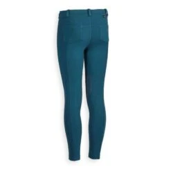 Pantalon équitation Enfant 140 Bleu Pétrole -ProSportif Boutique pantalon equitation enfant 140 prune 2
