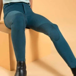 Pantalon équitation Enfant 140 Bleu Pétrole -ProSportif Boutique pantalon equitation enfant 140 prune 6