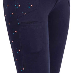 Pantalon équitation Fille 120 PRINT Marine à Points Rose 31 Pantalon équitation Fille 120 PRINT Marine à Points Rose -ProSportif Boutique pantalon equitation fille 120 print marine a points rose 10