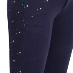Pantalon équitation Fille 120 PRINT Marine à Points Rose 29 Pantalon équitation Fille 120 PRINT Marine à Points Rose -ProSportif Boutique pantalon equitation fille 120 print marine a points rose 8