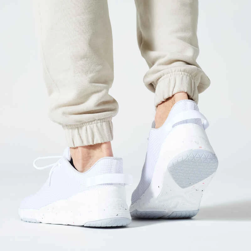 Pantalon Jogging Fitness Homme - 500 Essentials Gris Lin 7 Pantalon Jogging Fitness Homme - 500 Essentials Gris Lin – Image 5