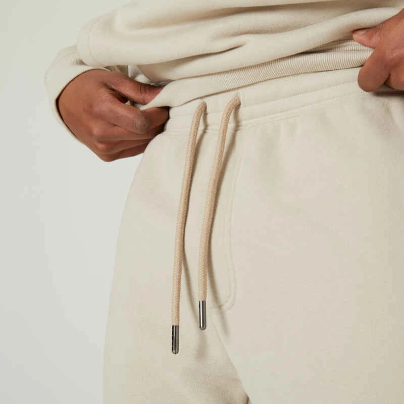 Pantalon Jogging Fitness Homme Synthétique Coupe Droite - Beige 6 Pantalon Jogging Fitness Homme Synthétique Coupe Droite - Beige – Image 4