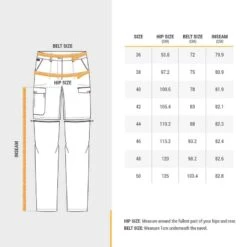 Pantalon Modulable De Trek Voyage - TRAVEL 100 Denim Bleu Femme -ProSportif Boutique pantalon modulable de trek voyage travel 100 denim bleu femme 3