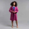 Peignoir De Bain Femme Microfibre Compact Violet 2 Peignoir De Bain Femme Microfibre Compact Violet -ProSportif Boutique peignoir de bain a capuche microfibre compact femme violet