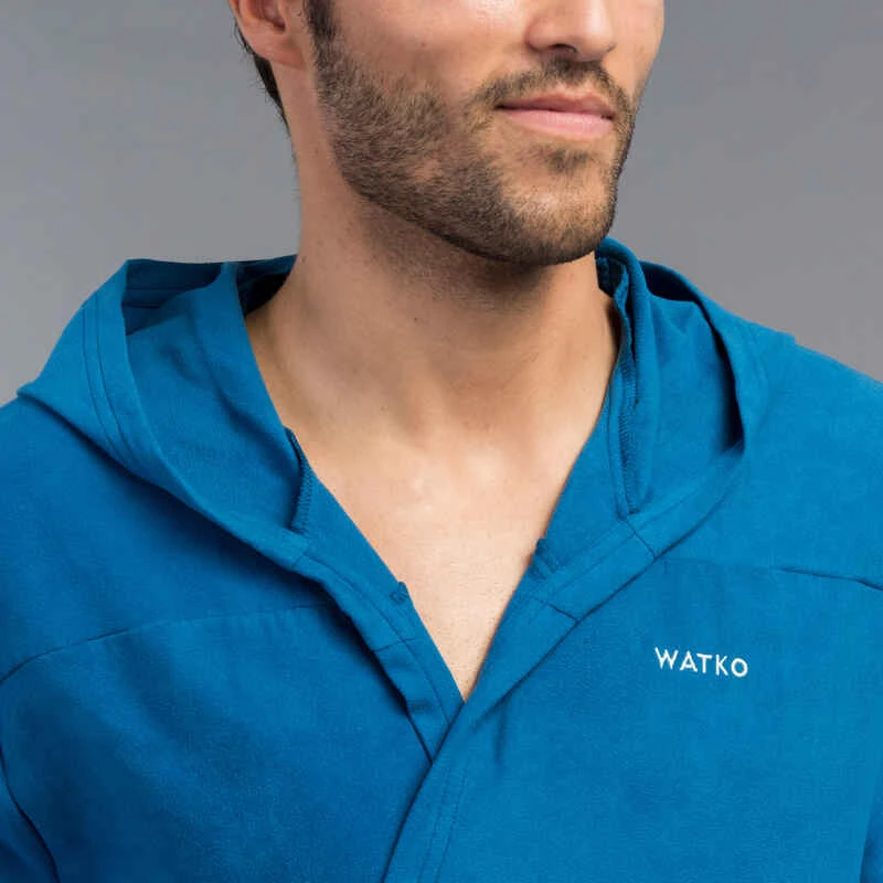 Peignoir De Bain Homme Microfibre Compact Bleu Indigo 7 Peignoir De Bain Homme Microfibre Compact Bleu Indigo – Image 5