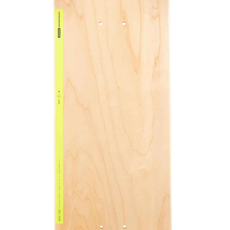 PLANCHE DE SKATE EN ERABLE DK100 TAILLE 8" COULEUR BOIS ET JAUNE. 6 PLANCHE DE SKATE EN ERABLE DK100 TAILLE 8" COULEUR BOIS ET JAUNE. â Image 4