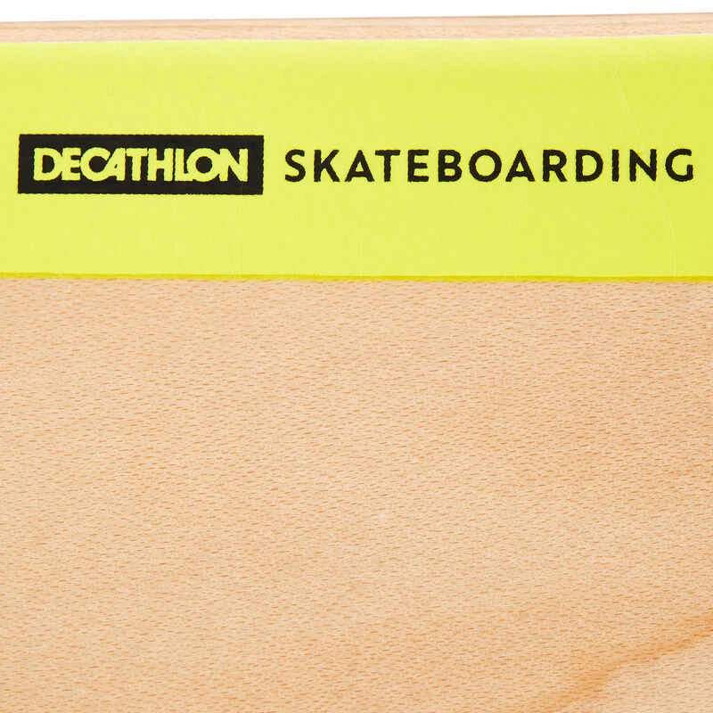 PLANCHE DE SKATE EN ERABLE DK100 TAILLE 8" COULEUR BOIS ET JAUNE. 10 PLANCHE DE SKATE EN ERABLE DK100 TAILLE 8" COULEUR BOIS ET JAUNE. â Image 8