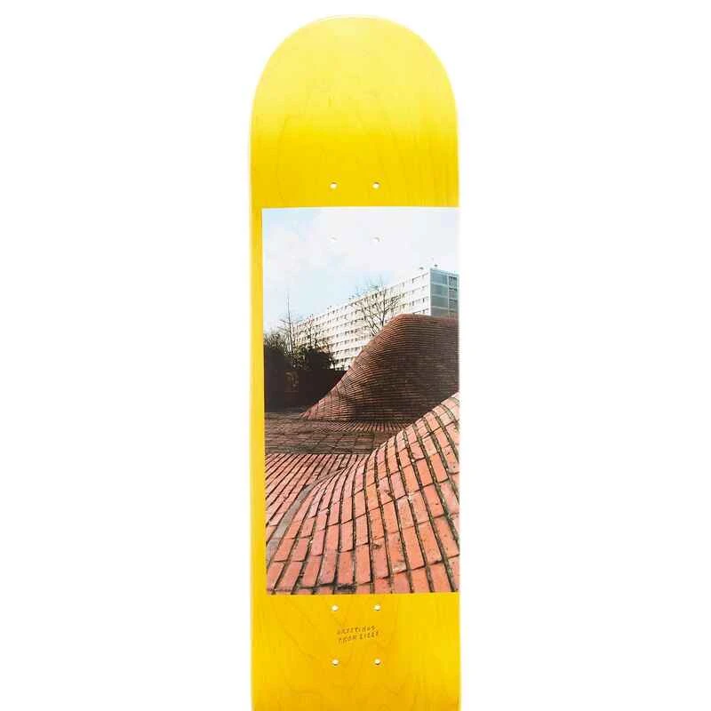 PLANCHE DE SKATE EN ERABLE DK120 GREETINGS TAILLE 8" COULEUR JAUNE. 7 PLANCHE DE SKATE EN ERABLE DK120 GREETINGS TAILLE 8" COULEUR JAUNE. – Image 5