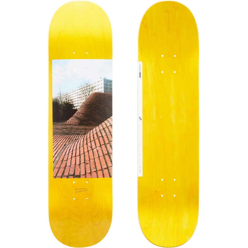 PLANCHE DE SKATE EN ERABLE DK120 GREETINGS TAILLE 8" COULEUR JAUNE. 3 PLANCHE DE SKATE EN ERABLE DK120 GREETINGS TAILLE 8" COULEUR JAUNE.