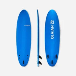 SURF MOUSSE 100 7' - Livré Avec 1 Leash Et 3 Ailerons