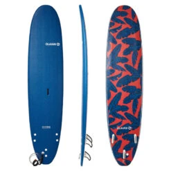 SURF MOUSSE 500 8'6" - Livré Avec 1 Leash Et 3 Ailerons -ProSportif Boutique planche de surf en mousse 8 6quote 500 livree avec 1 leash et 3 ailerons 9