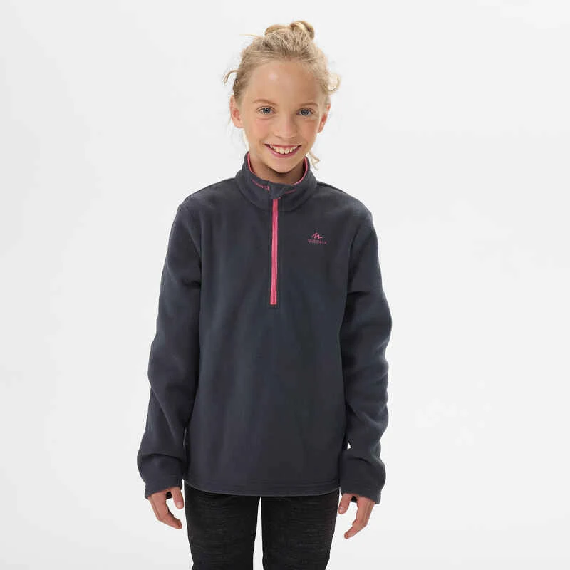 Quechua Polaire De Randonnée - MH100 Grise Foncée - Enfant 7-15 Ans 5 Quechua Polaire De Randonnée - MH100 Grise Foncée - Enfant 7-15 Ans – Image 3