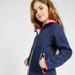 Tribord Veste Polaire Chaude Réversible Enfant Sailing 500 Navy Rose -ProSportif Boutique polaire reversible enfant 500 reversible bleu fluo 3