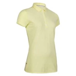 Polo De Golf Manches Courtes Femme MW500 Jaune Pale 18 Polo De Golf Manches Courtes Femme MW500 Jaune Pale -ProSportif Boutique polo de golf femme blanc 5