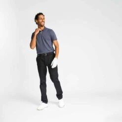 Polo De Golf Manches Courtes Homme MW100 Gris 12 Polo De Golf Manches Courtes Homme MW100 Gris -ProSportif Boutique polo de golf homme manches courtes 100 temps tempere bleu ciel 4