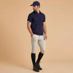 Polo équitation Homme Blue -ProSportif Boutique polo equitation homme blue 2