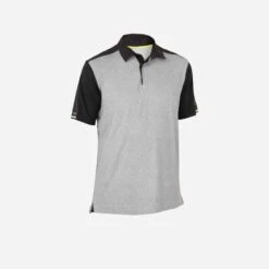 Tribord Polo Manches Courtes De Voile Homme Race 500 Gris Chiné