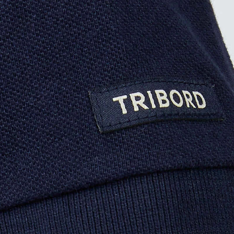 Tribord Polo Marin Homme Manche Courte Sailing 100 Bleu Marine 13 Tribord Polo Marin Homme Manche Courte Sailing 100 Bleu Marine â Image 11
