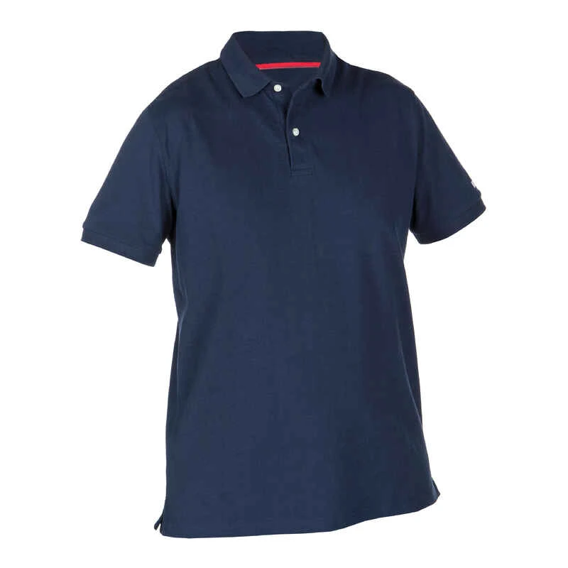 Tribord Polo Marin Homme Manche Courte Sailing 100 Bleu Marine 5 Tribord Polo Marin Homme Manche Courte Sailing 100 Bleu Marine â Image 3