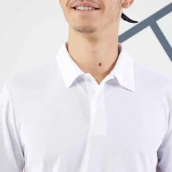 Artengo Polo De Tennis Manches Courtes Homme - Essential Blanc -ProSportif Boutique polo tennis homme dry 100 blanc 3