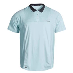 Polo Tennis Manches Courtes Homme - ARTENGO DRY Bleu Ciel Gris -ProSportif Boutique polo tennis manches courtes homme tpo dry marine bleu ciel 7