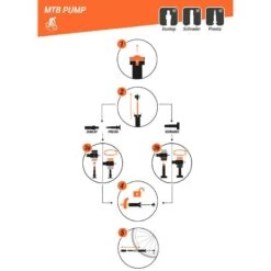 Riverside POMPE À MAIN VTT NOIRE -ProSportif Boutique pompe a main vtt noire 5