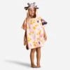 Poncho De Bain Coton Bébé - Girafe Blanc Rose 2 Poncho De Bain Coton Bébé - Girafe Blanc Rose -ProSportif Boutique poncho bebe slash enfant blanc rose avec capuche imprime girafe